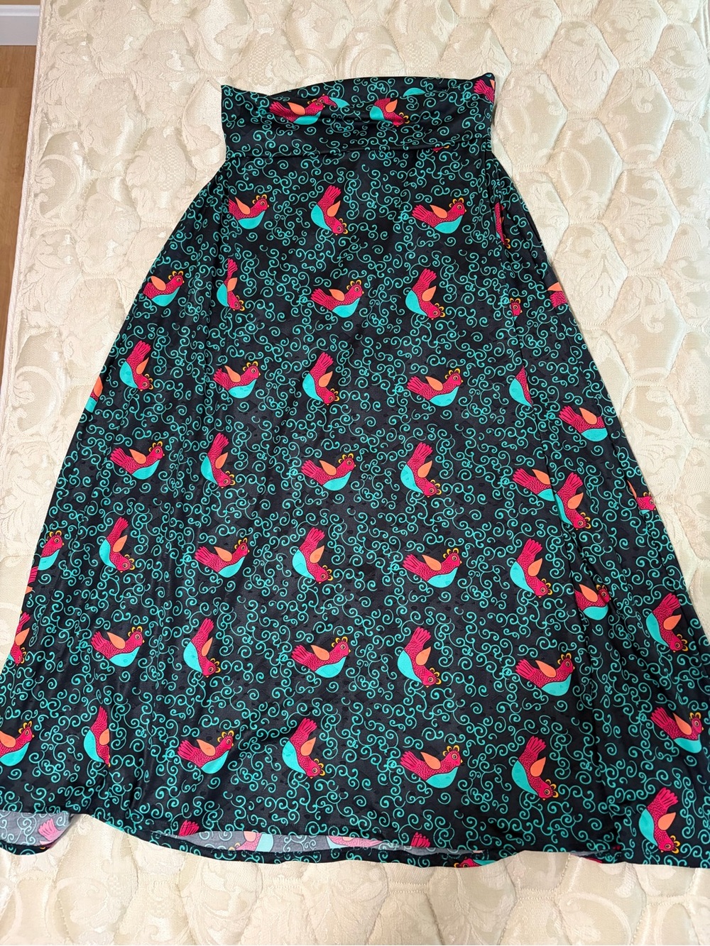 Lularoe Maxi Skirt - Bird Pattern